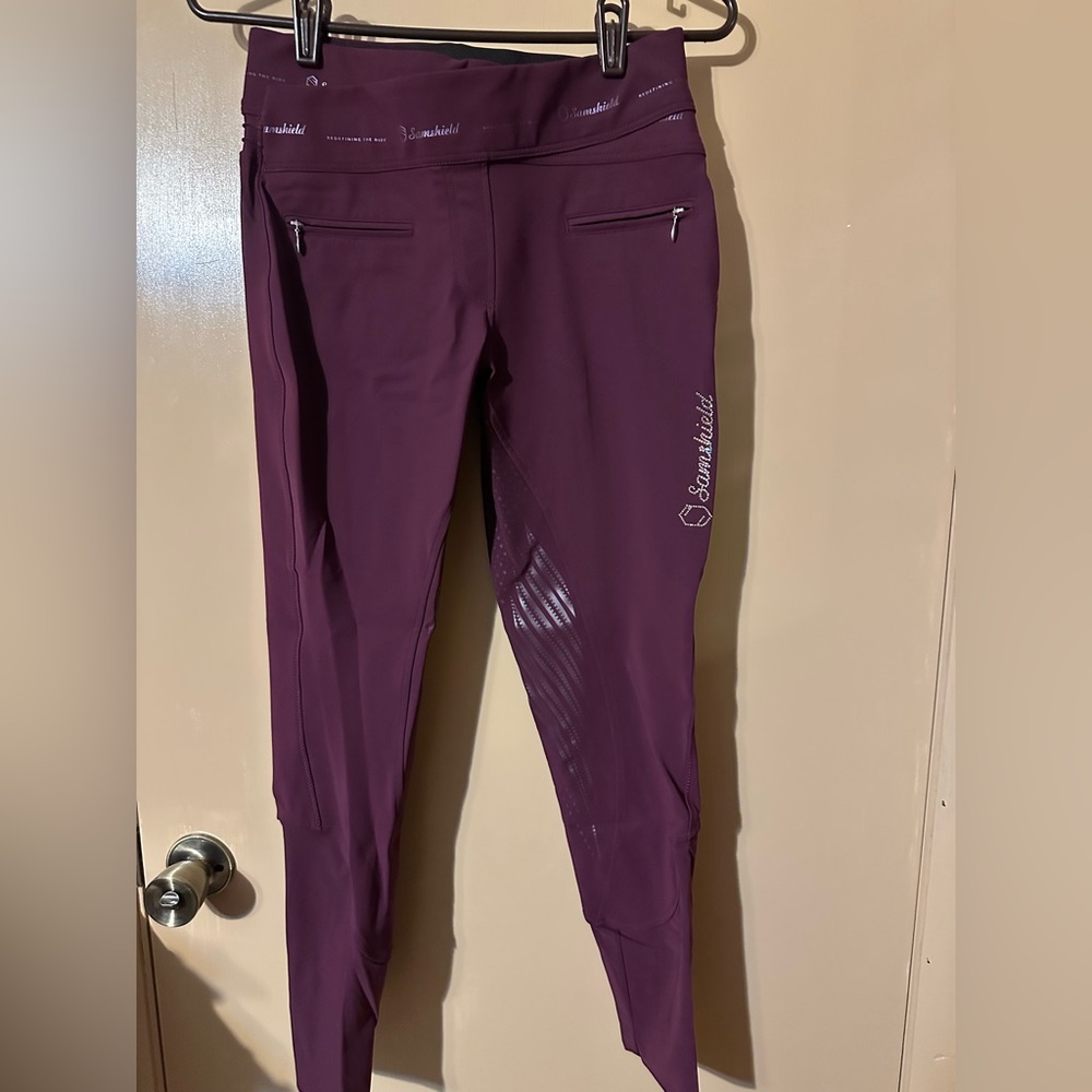 Samshield dressage riding pull on full
Seat pants. Zipper sugar pocket.
